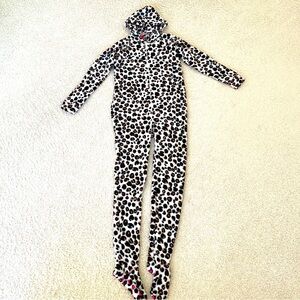 Leopard Print Onesie With Hood